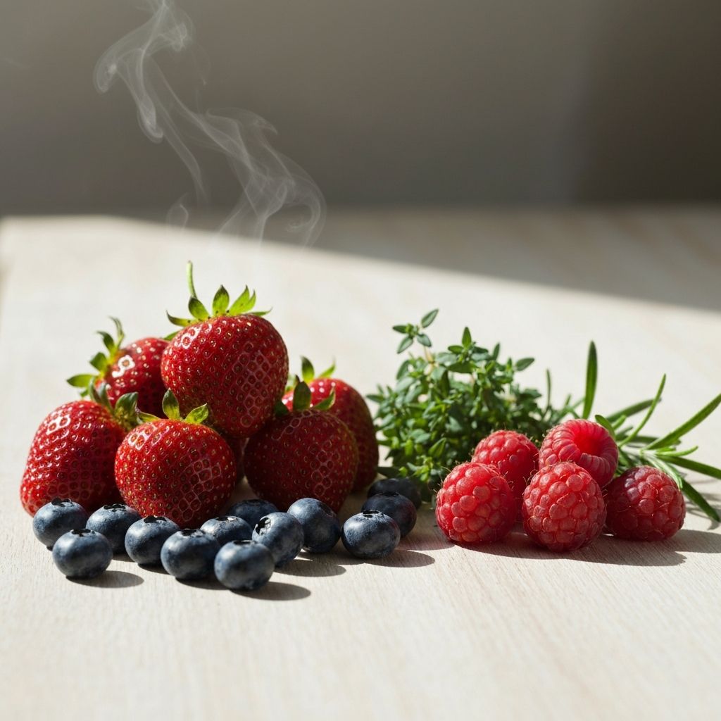 Kräuter und Beeren mit hohem Polyphenolgehalt